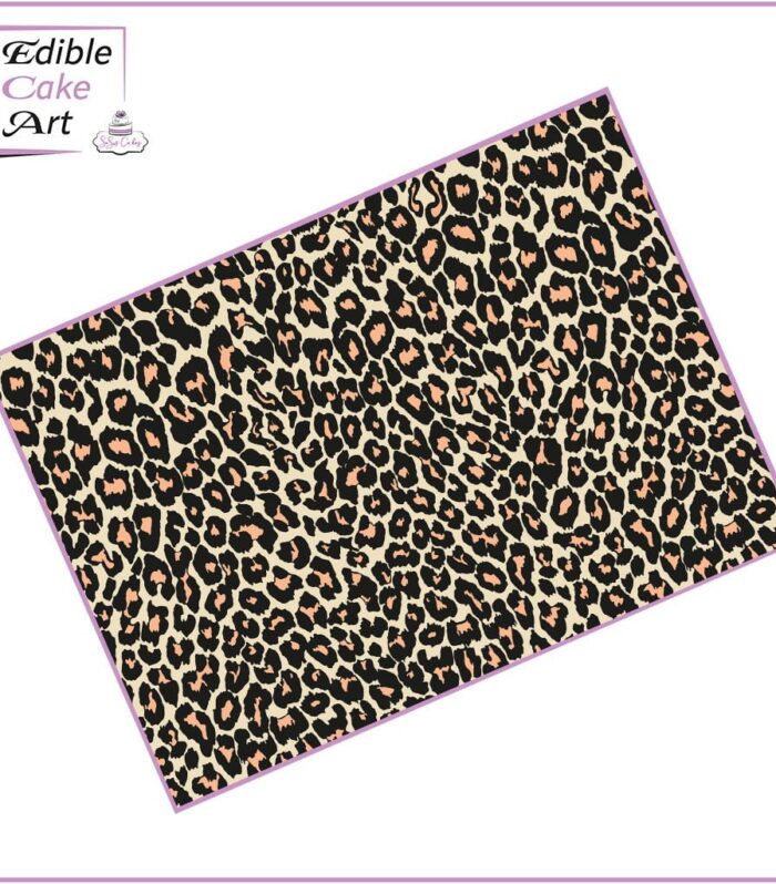 Leopard print Icing Sheet Cake Wrap