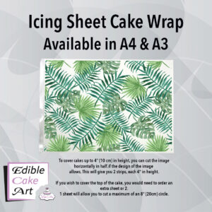 Tropical Leaves Icing Sheet