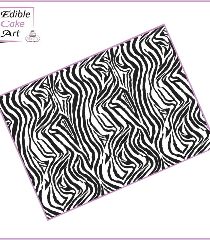 Zebra Icing Sheet Cake Wrap