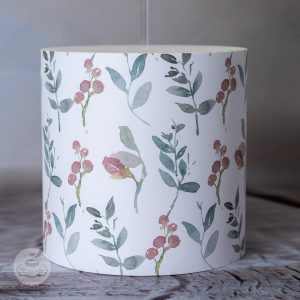Watercolour Leaves and Berries Cake Wrap, Edible Icing Sheet close up