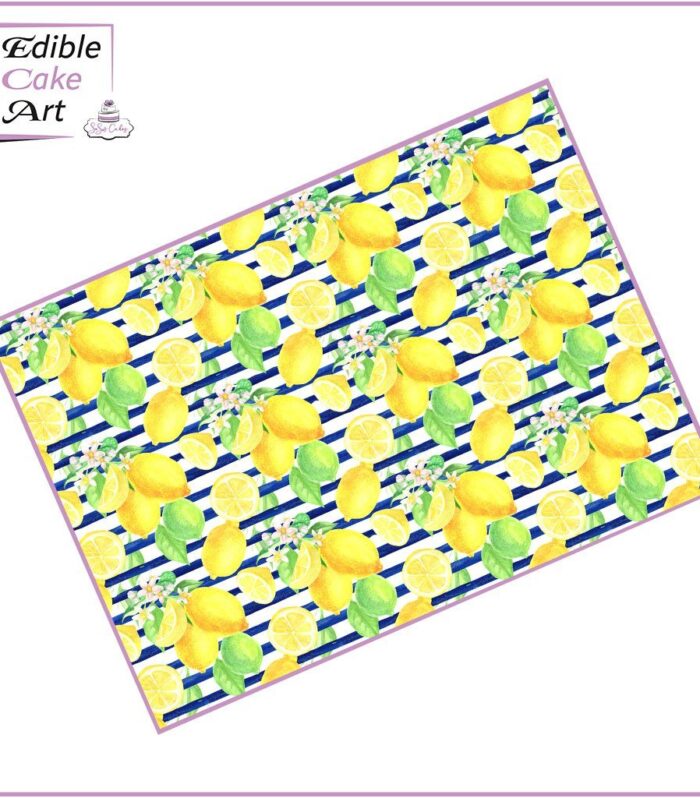 Lemon Icing Sheet Cake Wrap