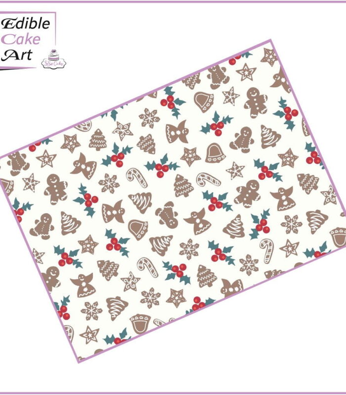 Gingerbread mix Icing Sheet Cake Wrap
