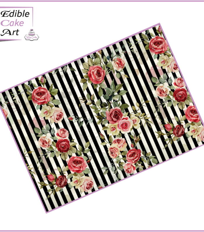 Vintage roses cake wrap