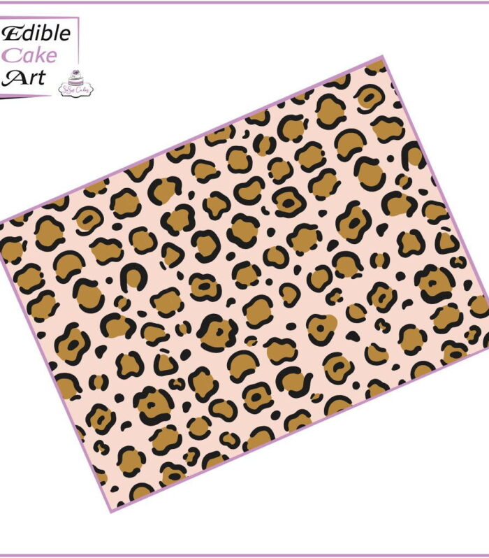 Large Leopard Icing Sheet Cake Wrap