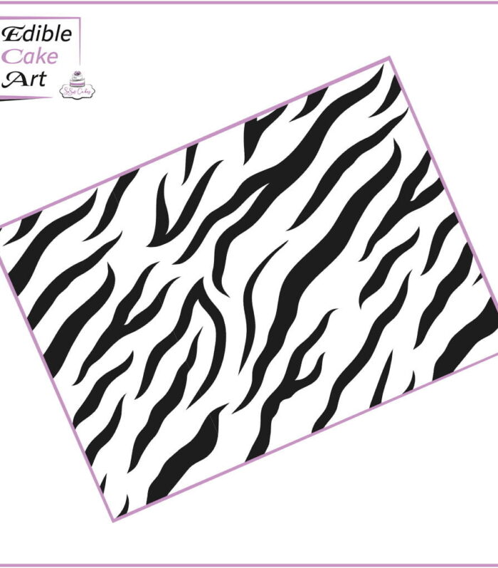 Large Zebra Icing Sheet Cake Wrap