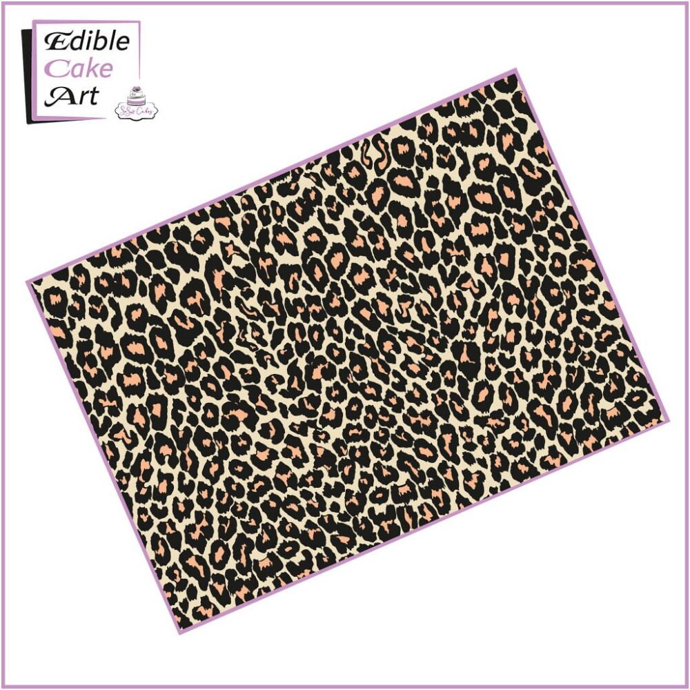 Leopard print Icing Sheet Cake Wrap