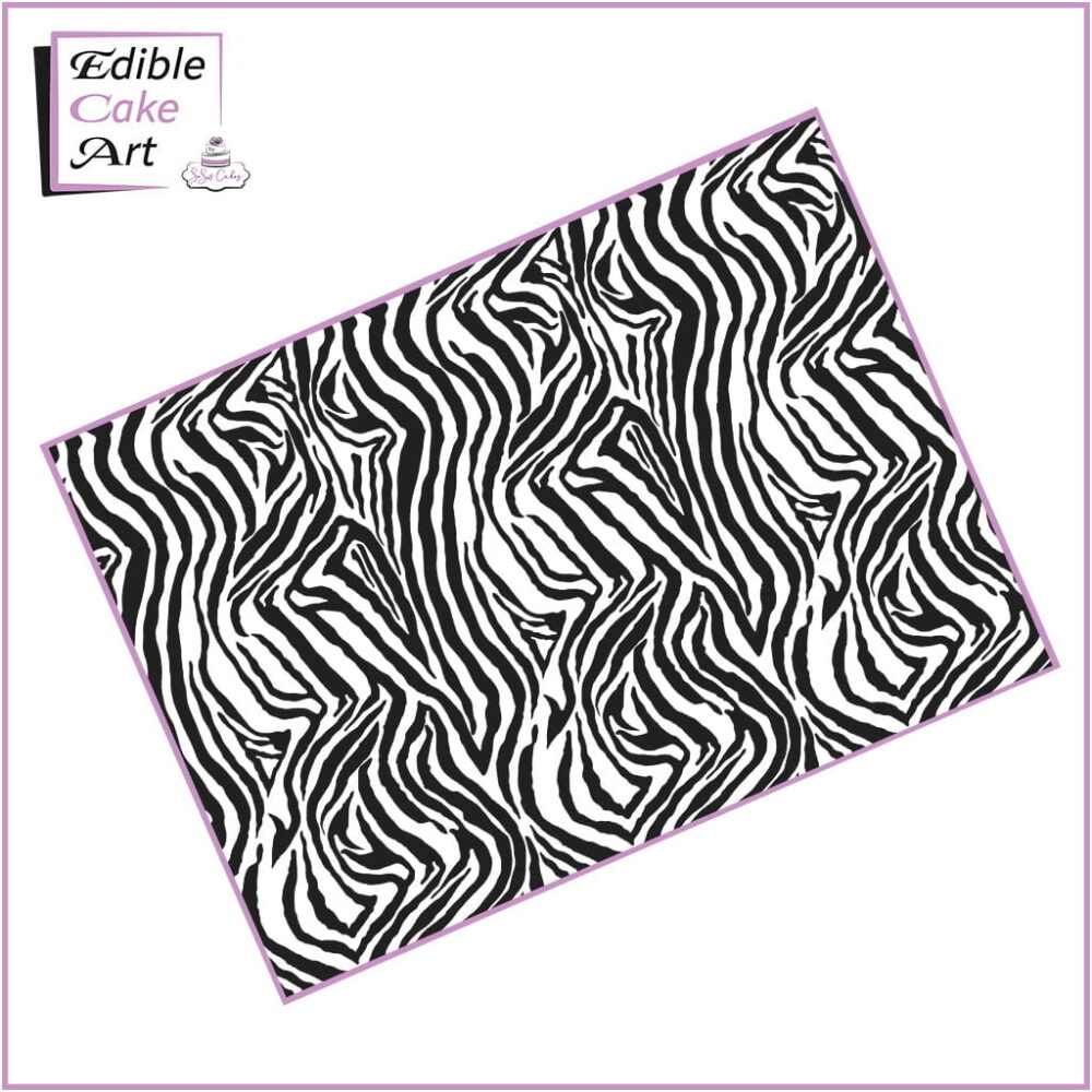 Zebra Icing Sheet Cake Wrap