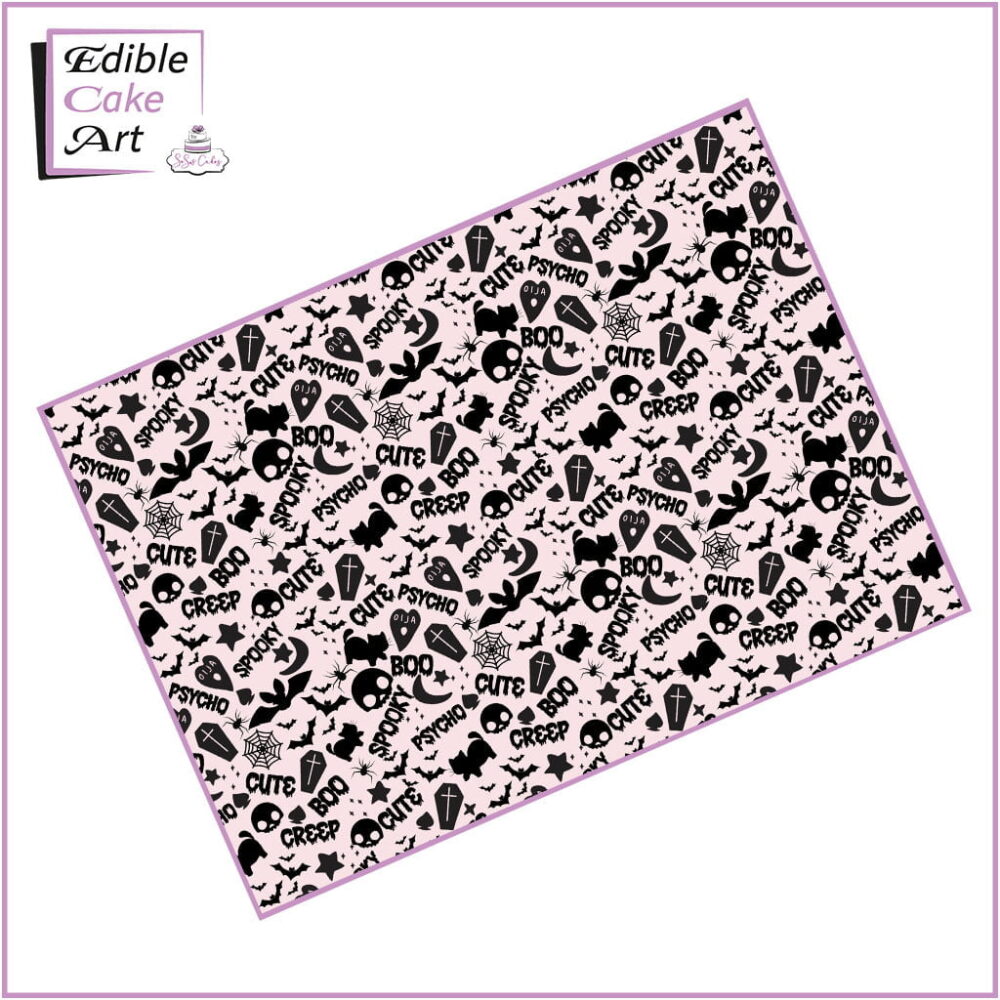Spooky Halloween Icing Sheet Cake Wrap