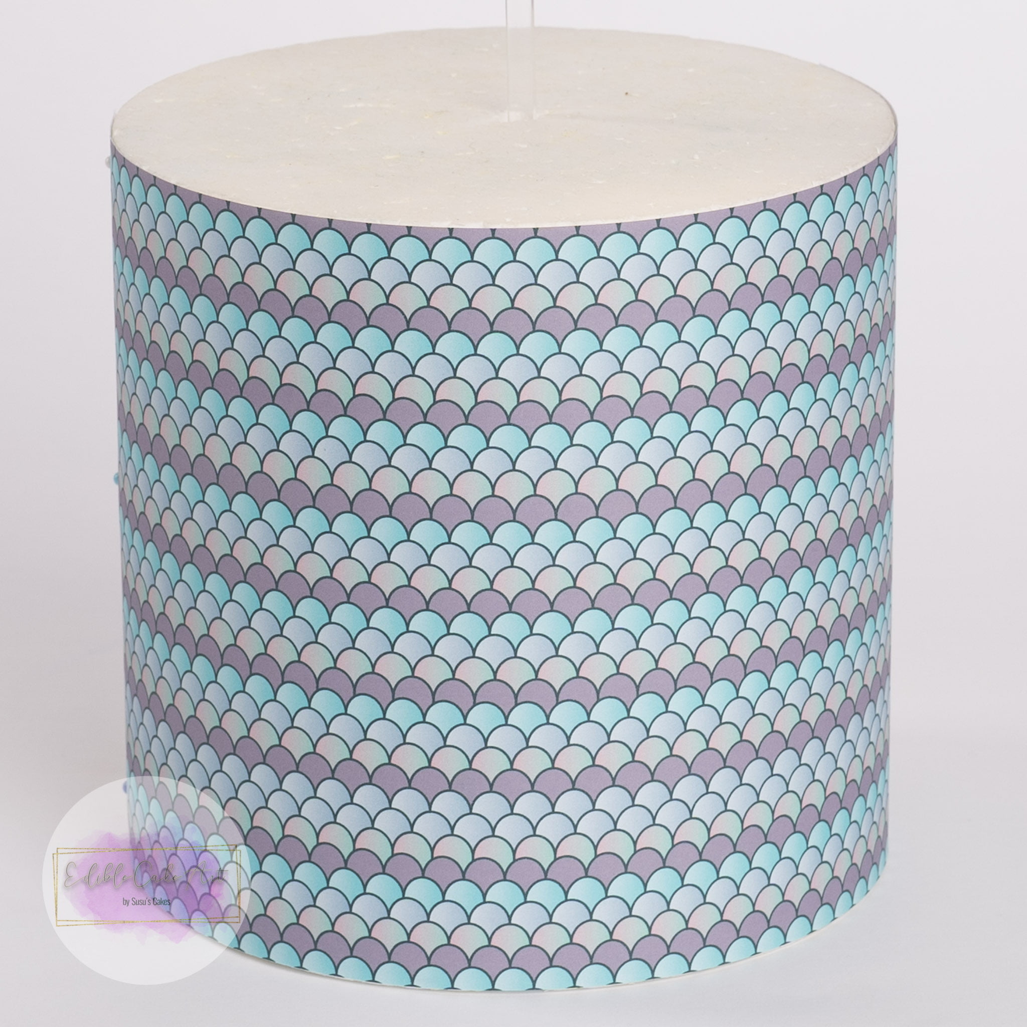Mermaid Scales Cake Wrap Edible Cake Art by Susu's Cakes
