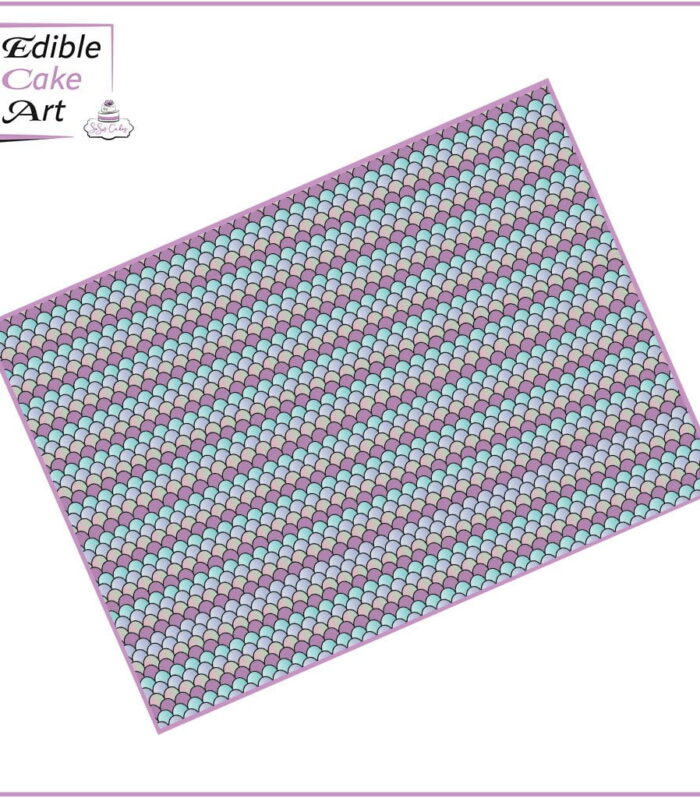 Mermaid Scales Icing Sheet Cake Wrap