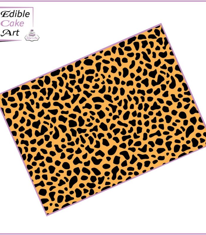 Cheetah pattern edible print