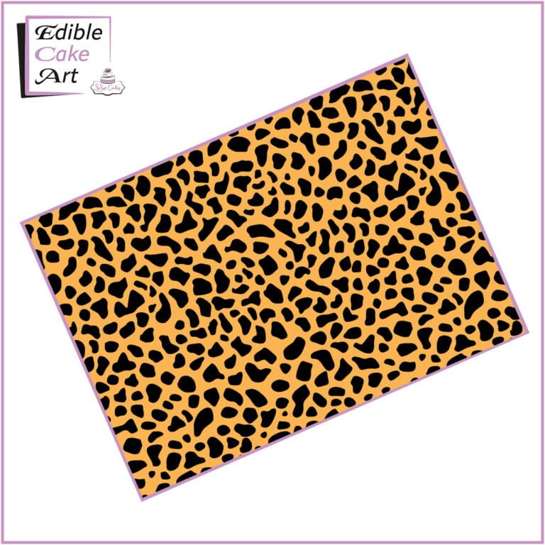Cheetah pattern edible print