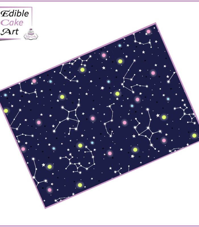 Constellation Icing Sheet Cake Wrap