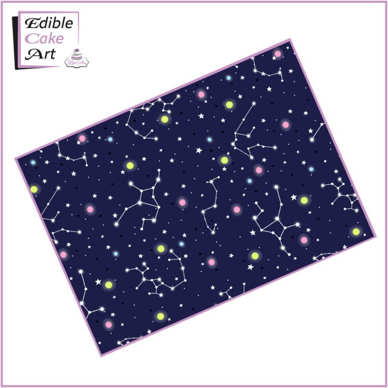 Constellation Icing Sheet Cake Wrap
