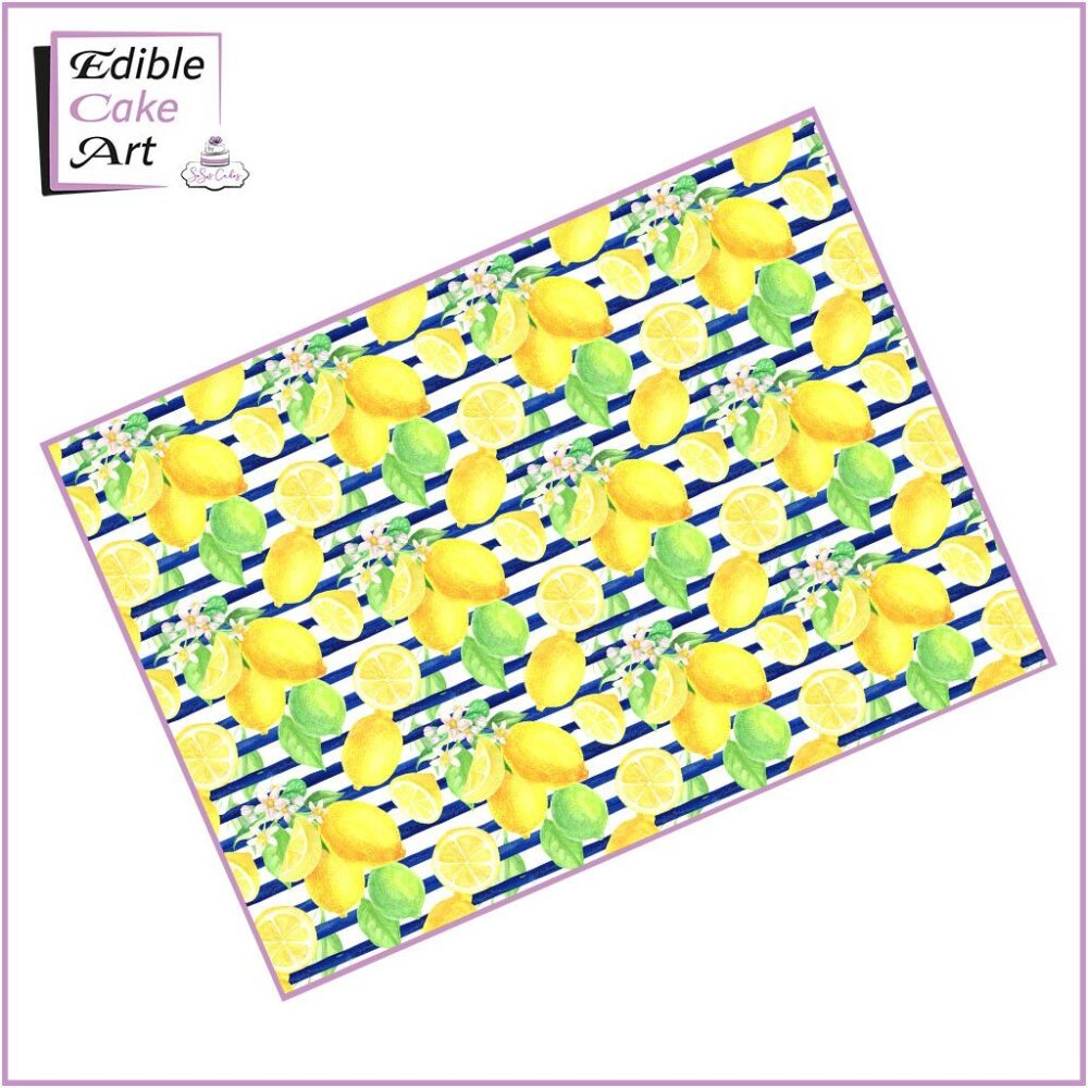 Lemon Icing Sheet Cake Wrap