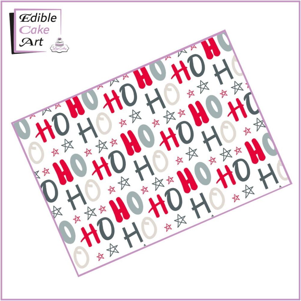 Ho Ho Ho Icing Sheet Cake Wrap