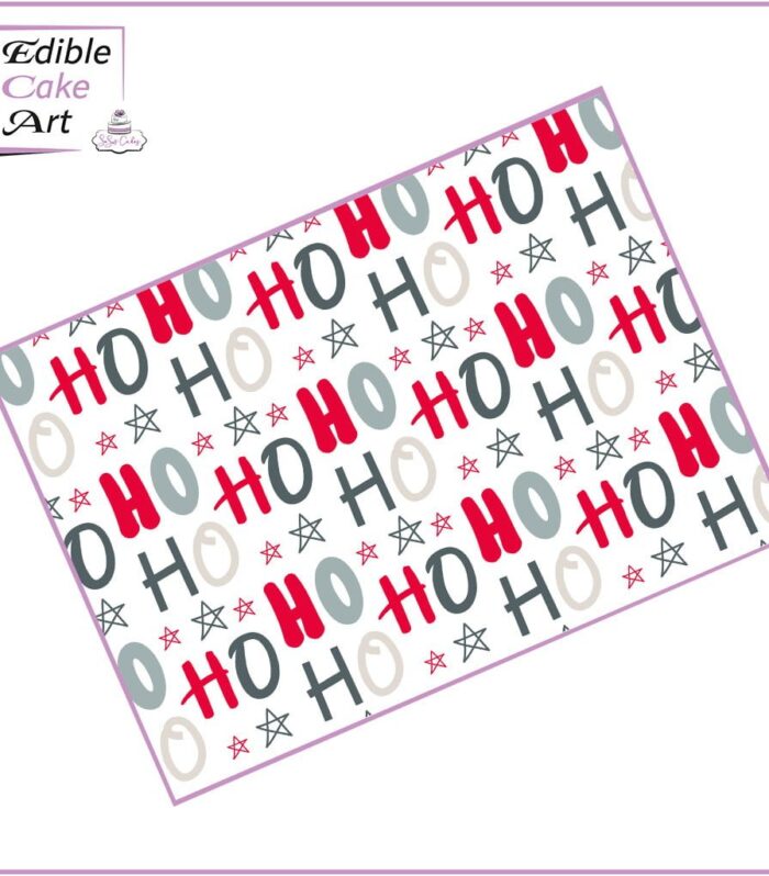Ho Ho Ho Icing Sheet Cake Wrap
