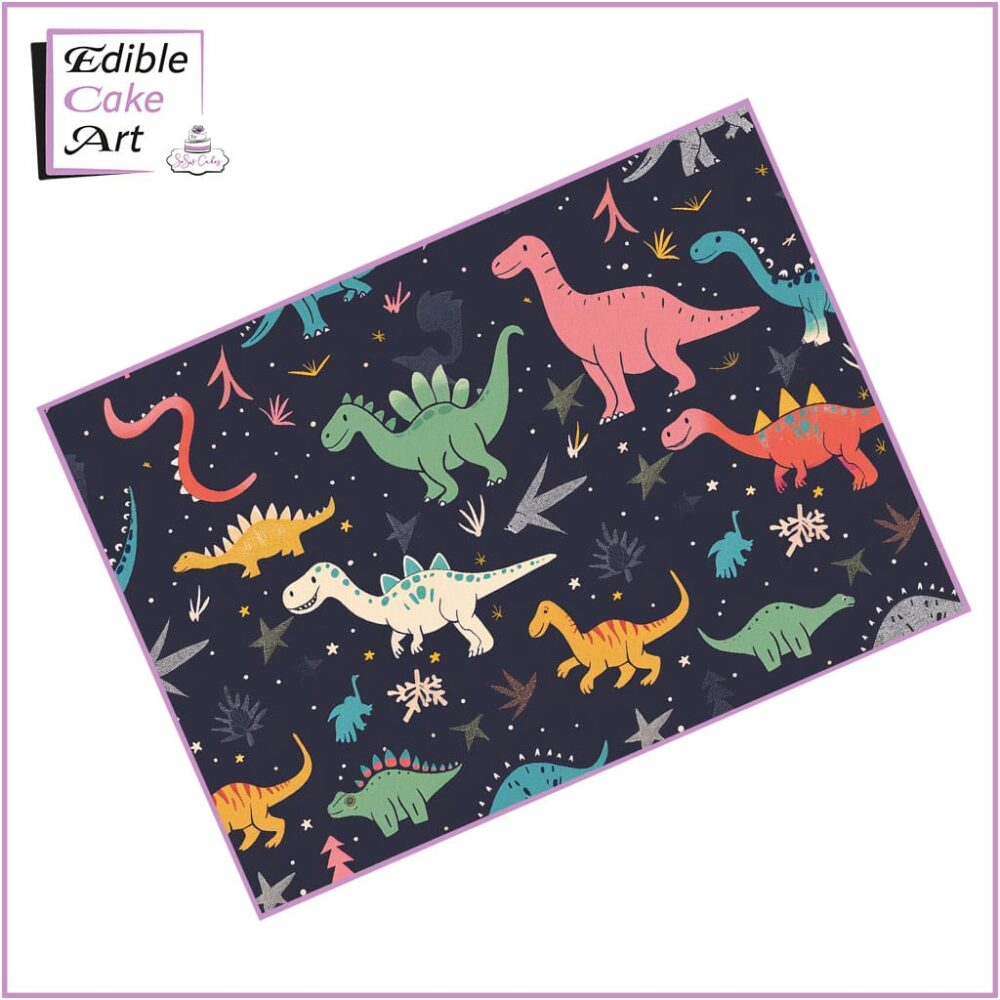 Dinosaur edible print Pattern