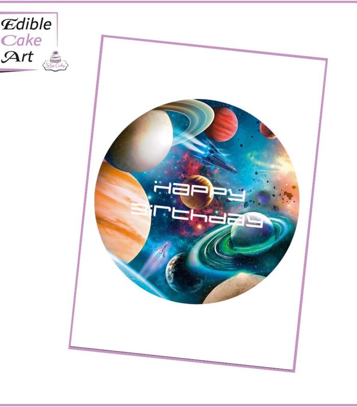 Space Themed Cake Topper - Planets 2