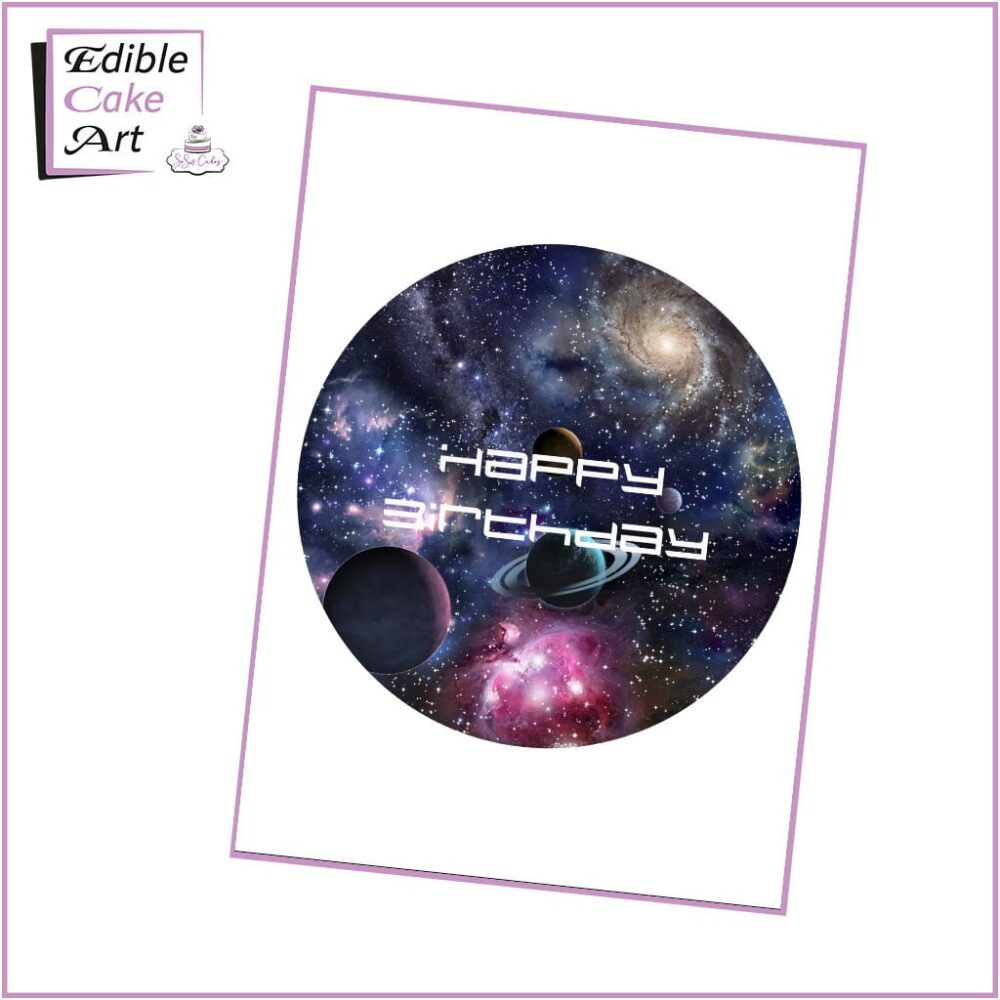 Space Themed Cake Topper - 2