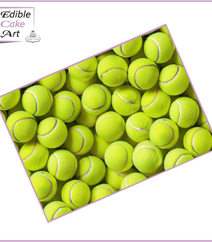 Tennis balls icing sheet