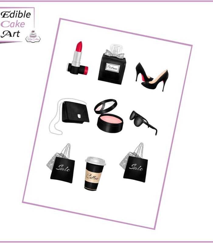 Fashion Pre-cut Cake Charm Set