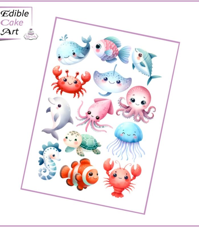 Under the sea cupcake toppers