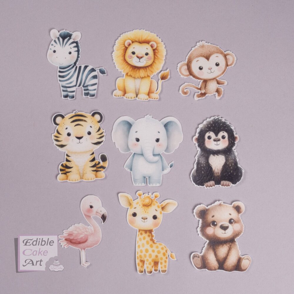 Jungle Animal Pre-cut Cake Charm Set - Image 11